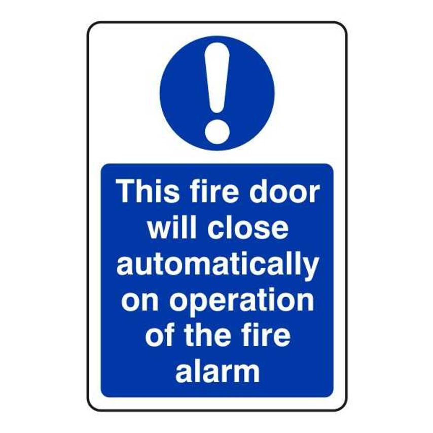 Lasting Impressions This Fire Door Will Close Automatically on Operation of The