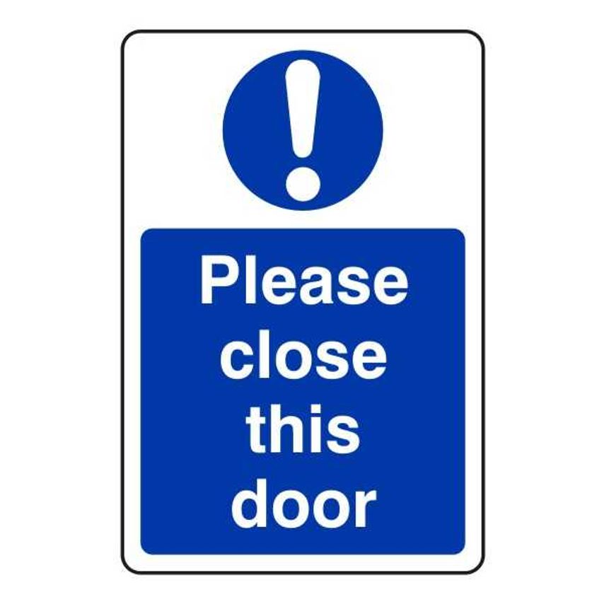 Lasting Impressions Please Close This Door Sign Label