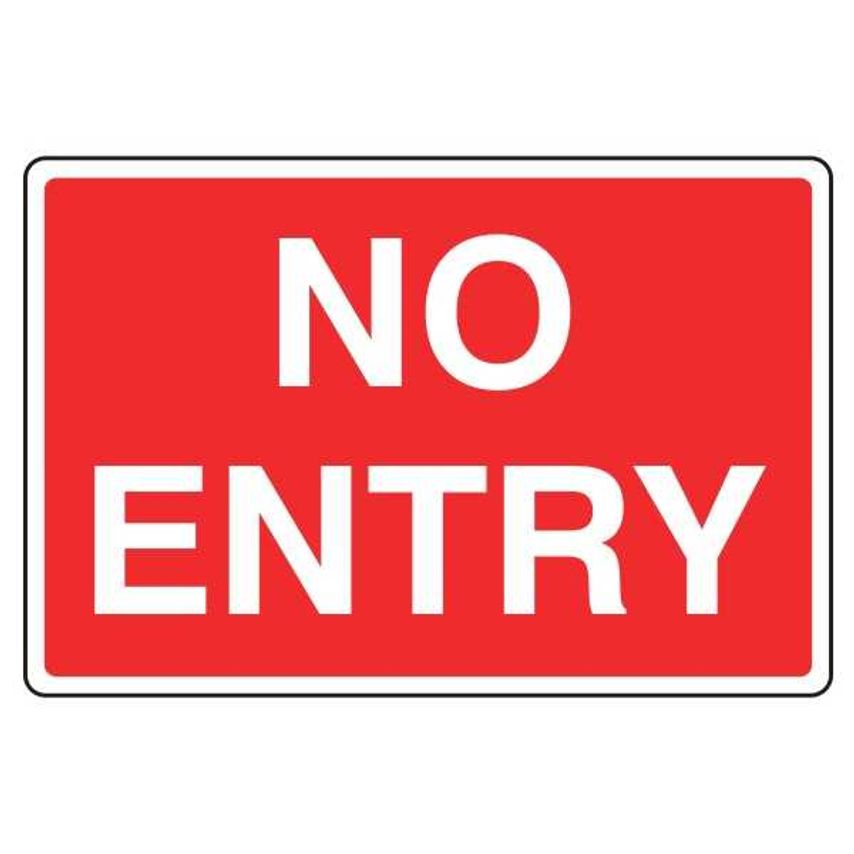 Lasting Impressions No Entry Sign Label - 09463-RP
