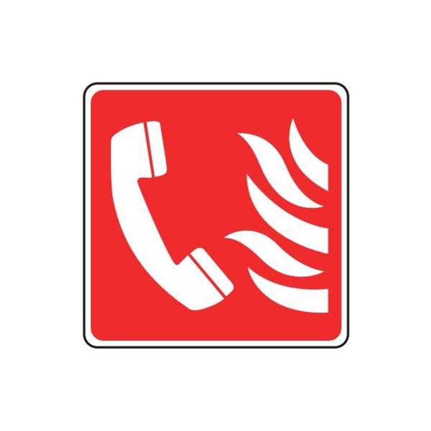 Lasting Impressions Fire Phone Pictogram Sign Label