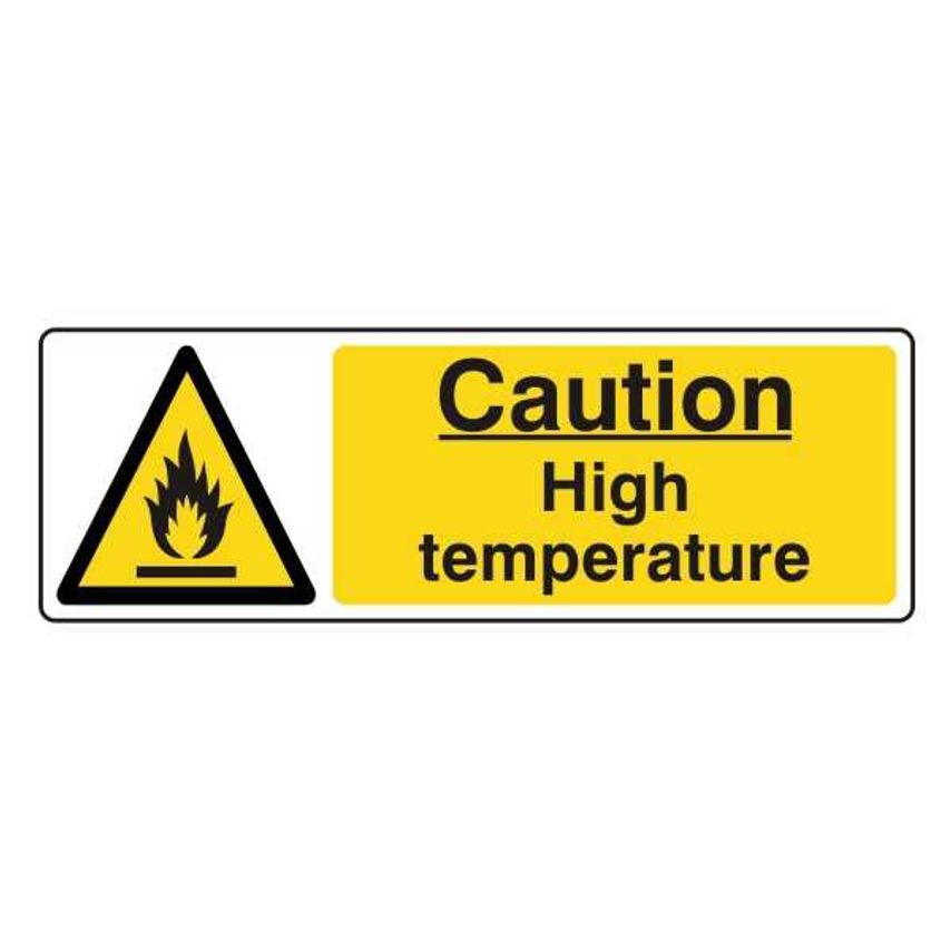 Shop Lasting Impressions Caution High Temperature Sign Label Safety