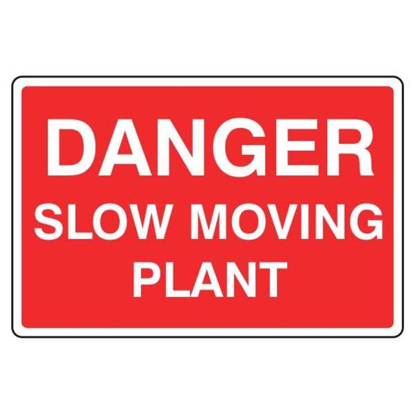 Lasting Impressions Danger - Slow Moving Plant Sign Label