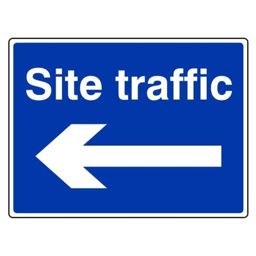 Lasting Impressions Site Traffic (Left Arrow) Sign Label
