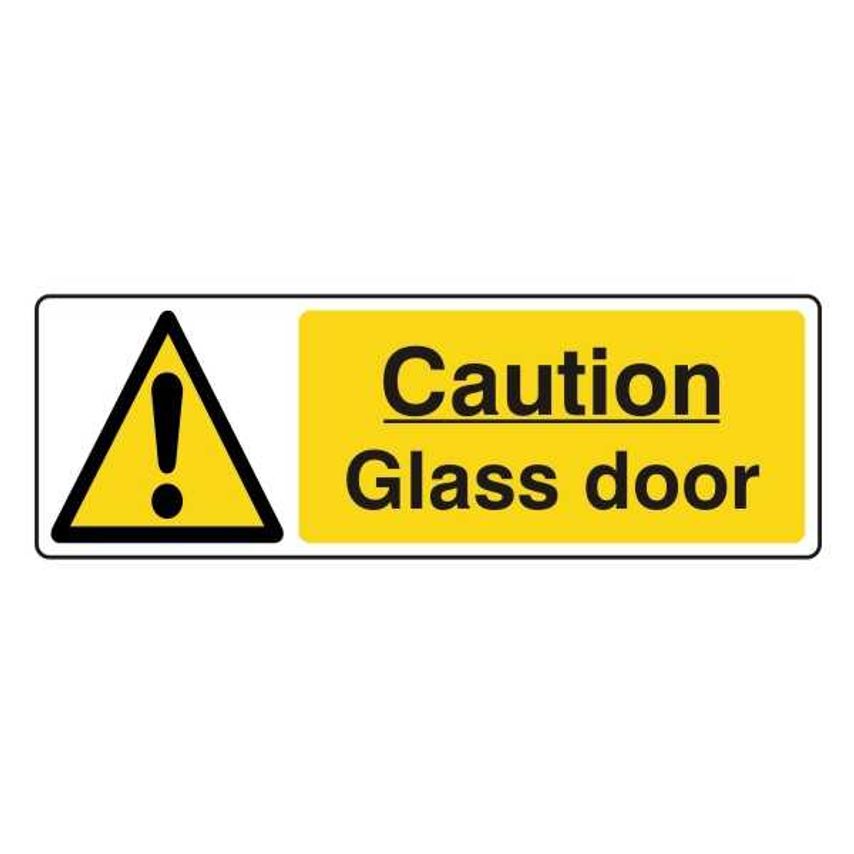 Lasting Impressions Caution - Glass Door Sign Label
