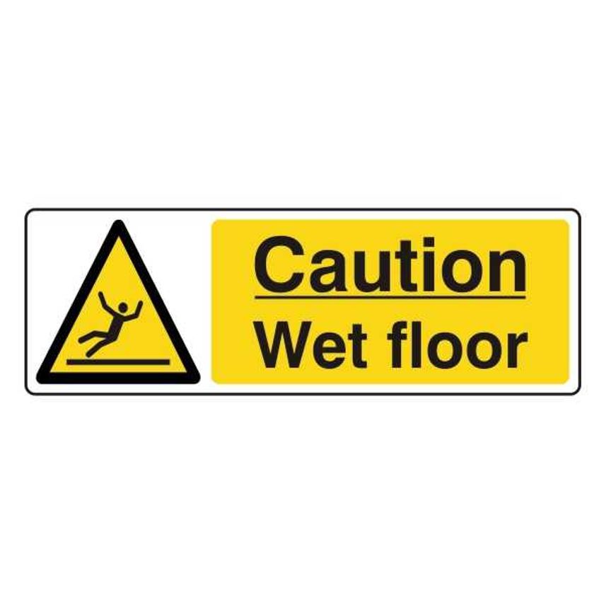 Lasting Impressions Caution - Wet Floor Sign Label