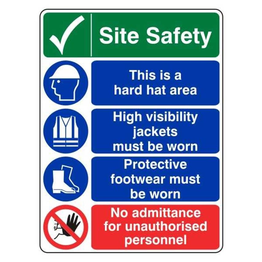 Lasting Impressions (Multiple) Site Safety - Hard Hat/Hi-Vis/Protective Footwear