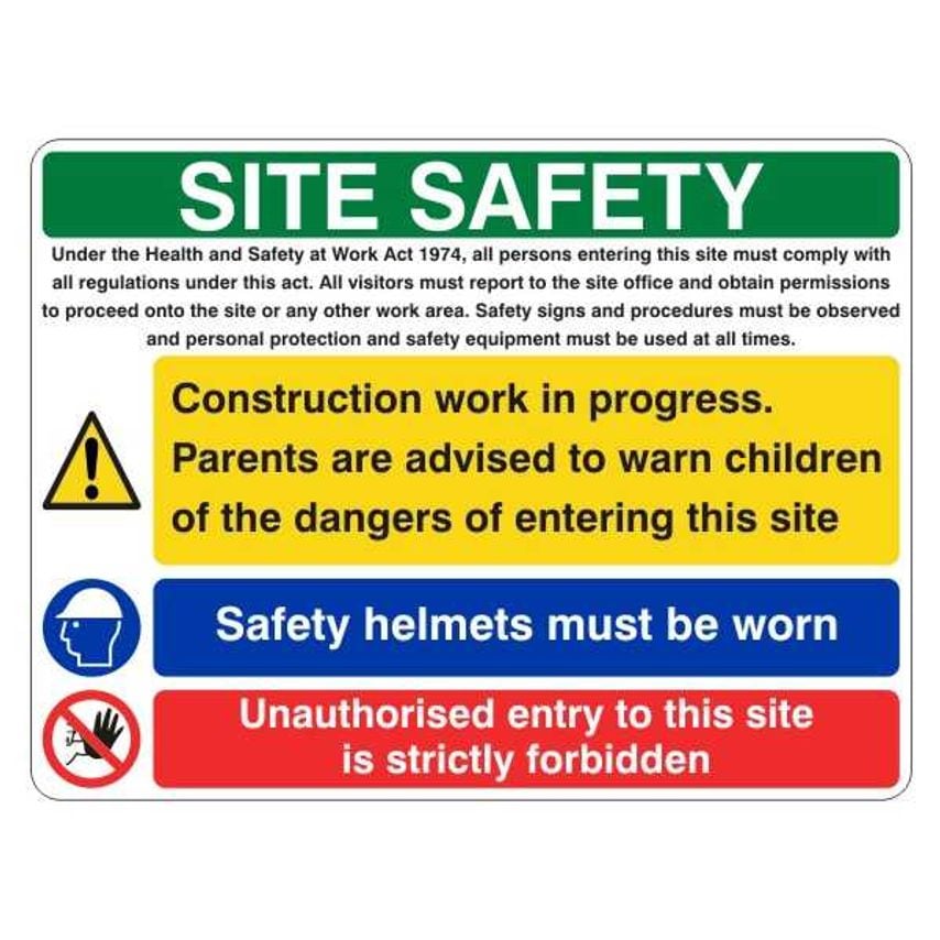 Lasting Impressions (Multiple) Site Safety - Construction Work in Progress - Saf