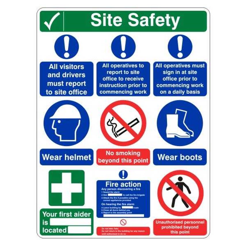 Lasting Impressions (Multiple) Site Safety - Instructions to Visitors/Operatives