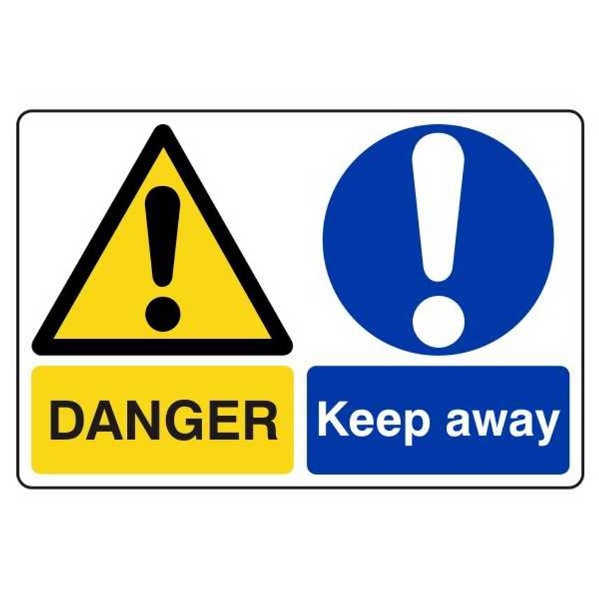 Lasting Impressions Danger - Keep Away Sign Label