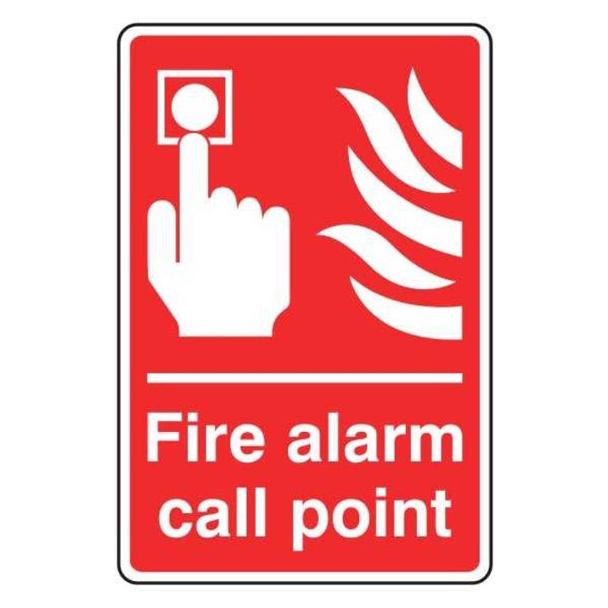 Lasting Impressions Fire Alarm Call Point Sign Label