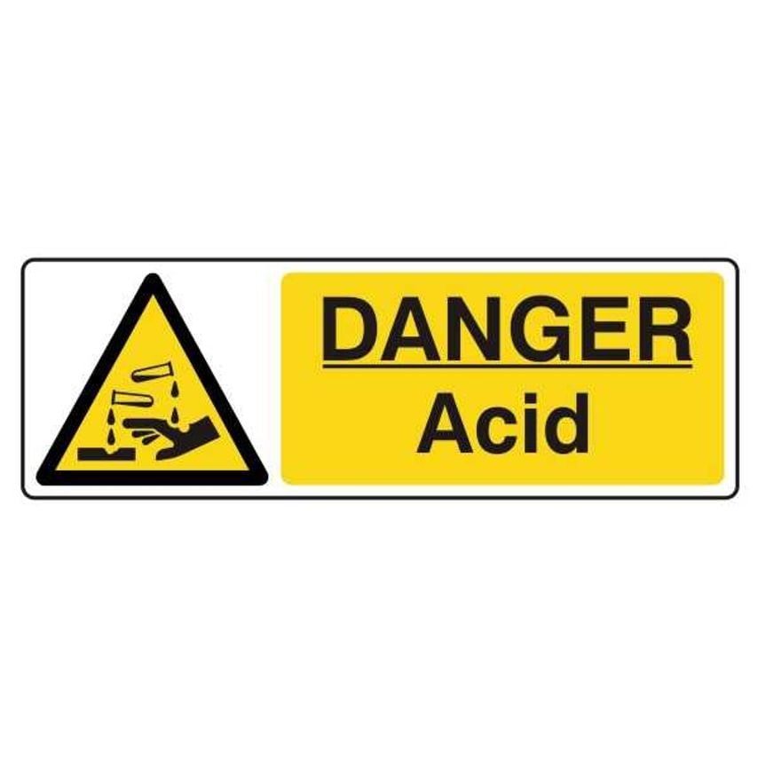 Lasting Impressions Danger - Acid Sign Label - 10398-SAV