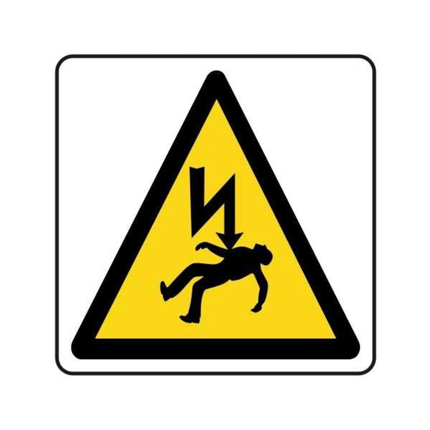 Lasting Impressions Electrical Hazard - Danger of Death Pictogram Sign Label