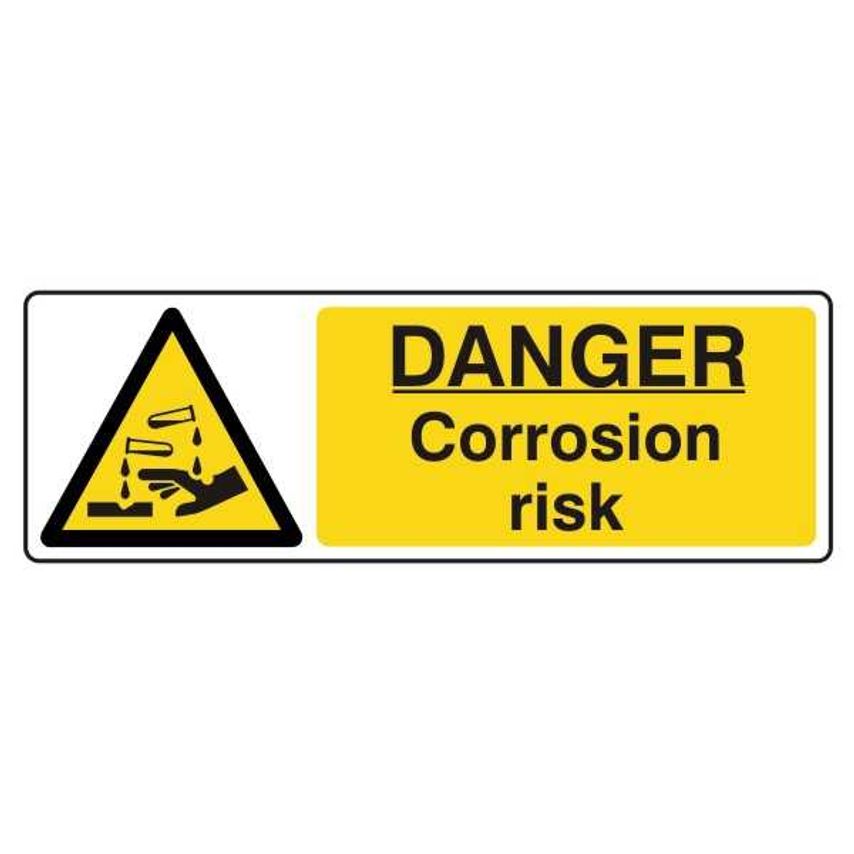 Lasting Impressions Danger - Corrosion Risk Sign Label