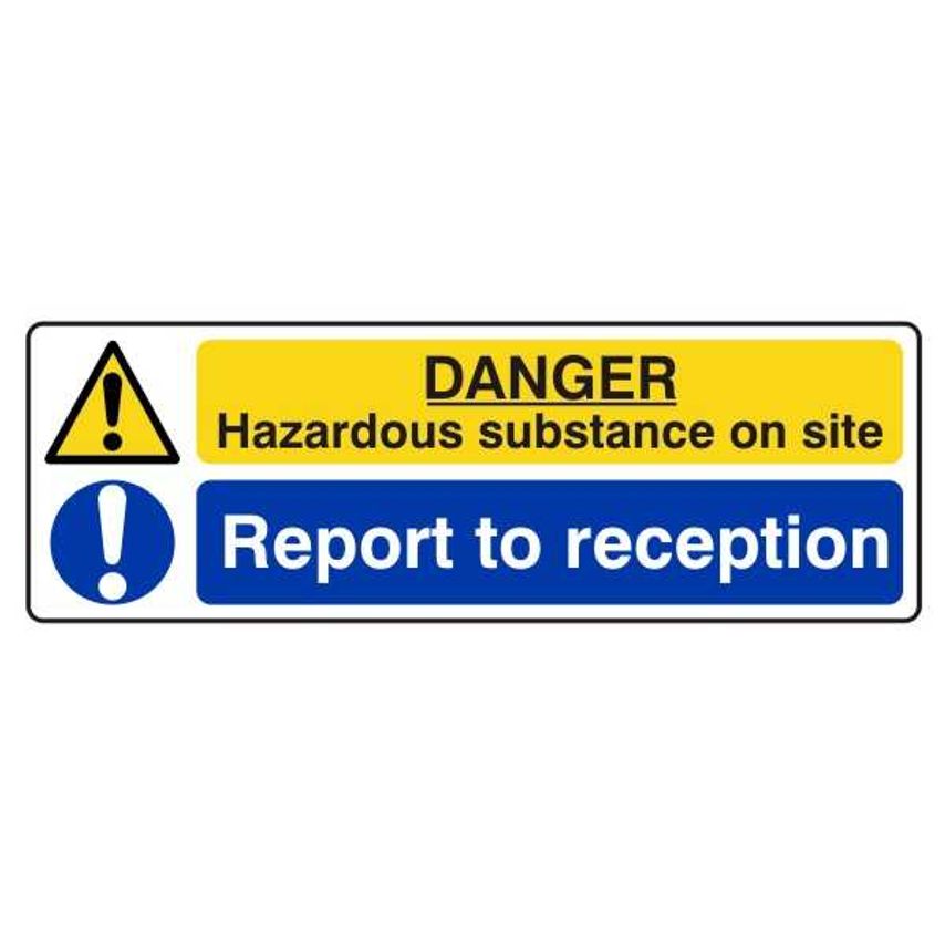 Lasting Impressions Danger - Hazardous Substance on Site - Report to Reception S
