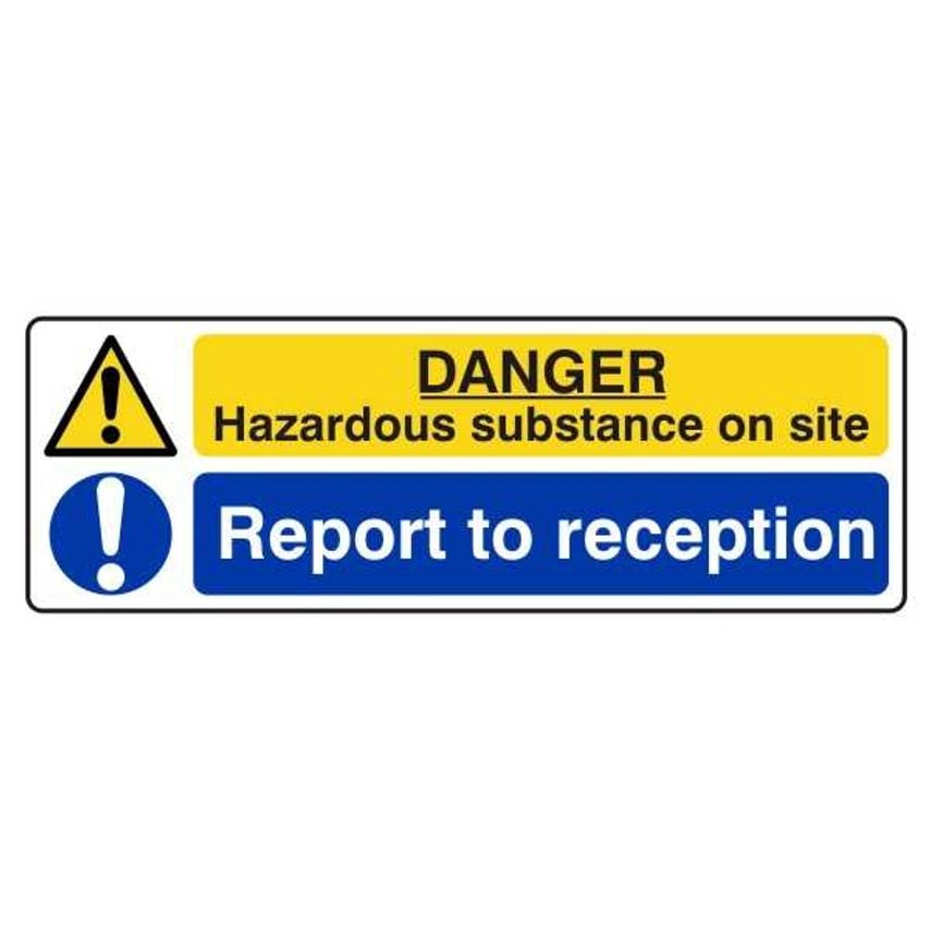 Lasting Impressions Danger - Hazardous Substance on Site - Report to Reception S