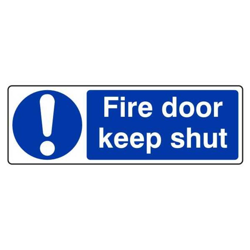Lasting Impressions Fire Door - Keep Shut Sign Label