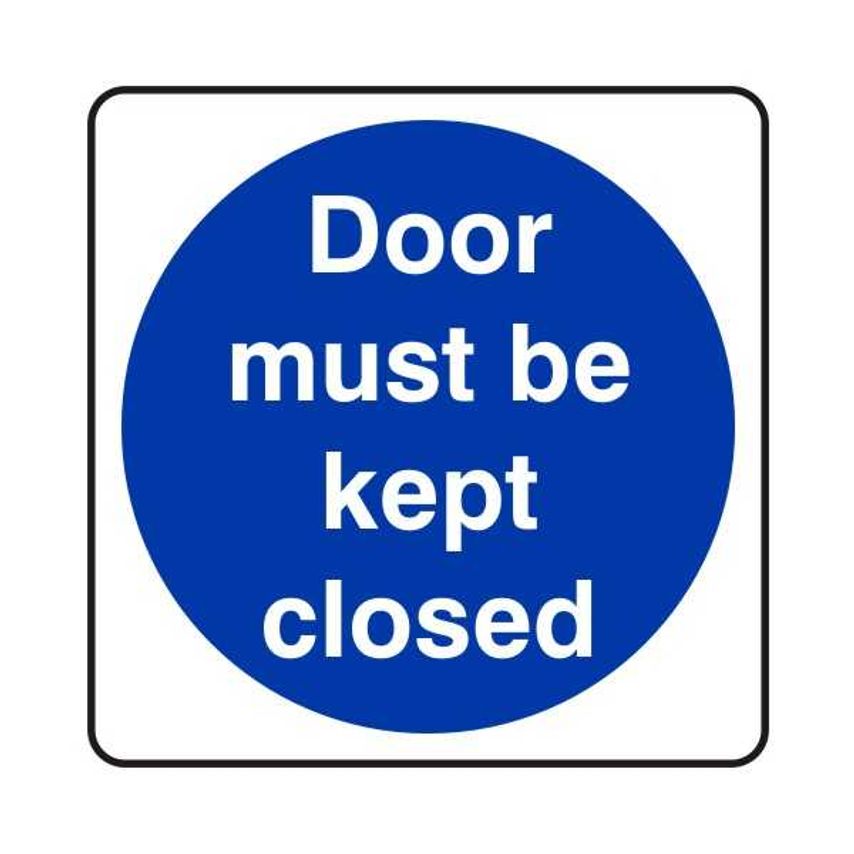 Lasting Impressions Door Must Be Kept Closed Sign Label