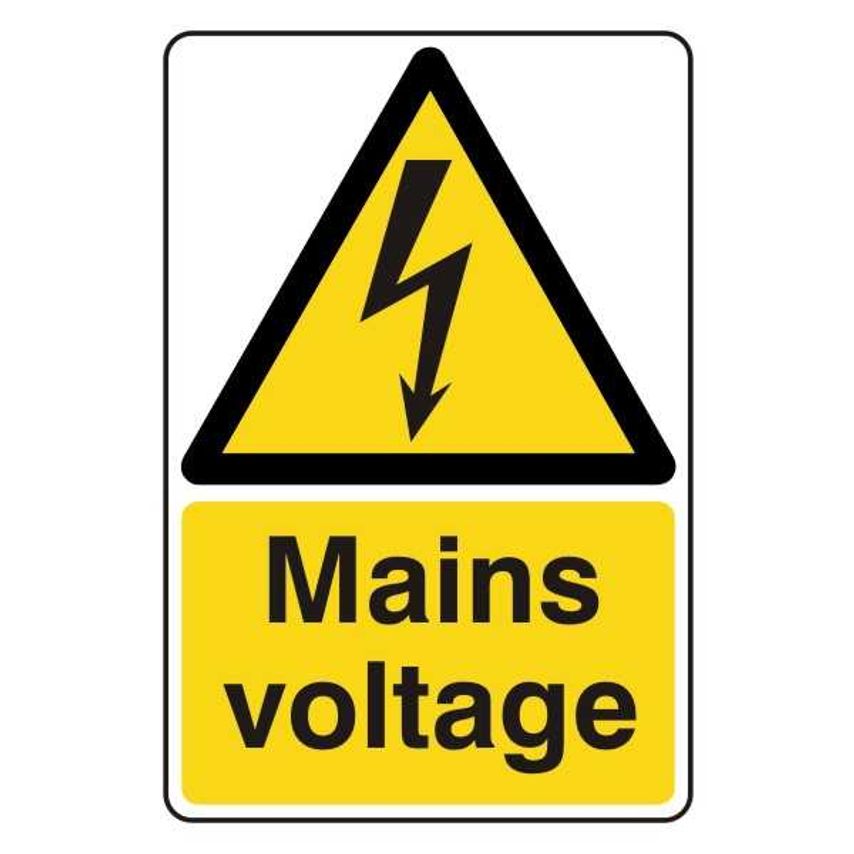 Lasting Impressions Main Voltage Sign Label - 1028-AP