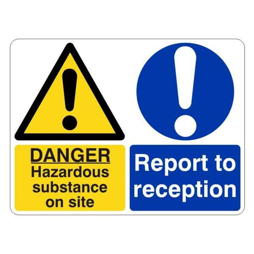 Lasting Impressions Danger - Hazardous Substance on Site - Report to Reception S