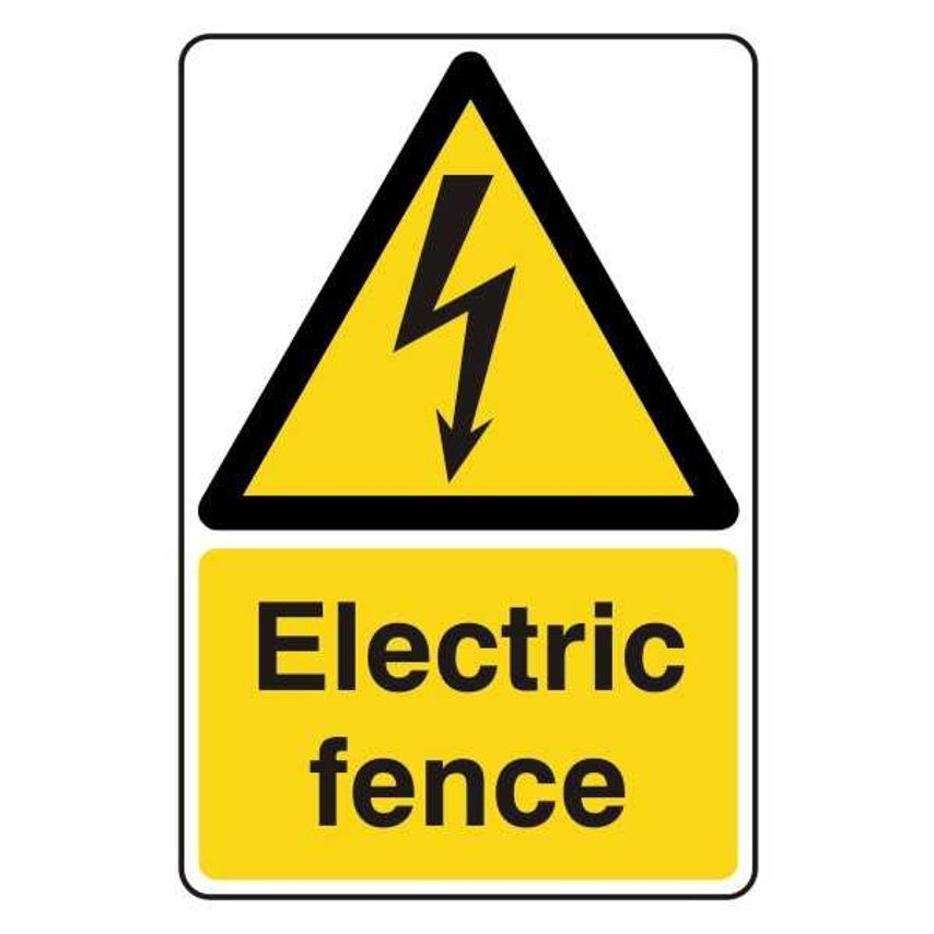 Lasting Impressions Electric Fence Sign Label