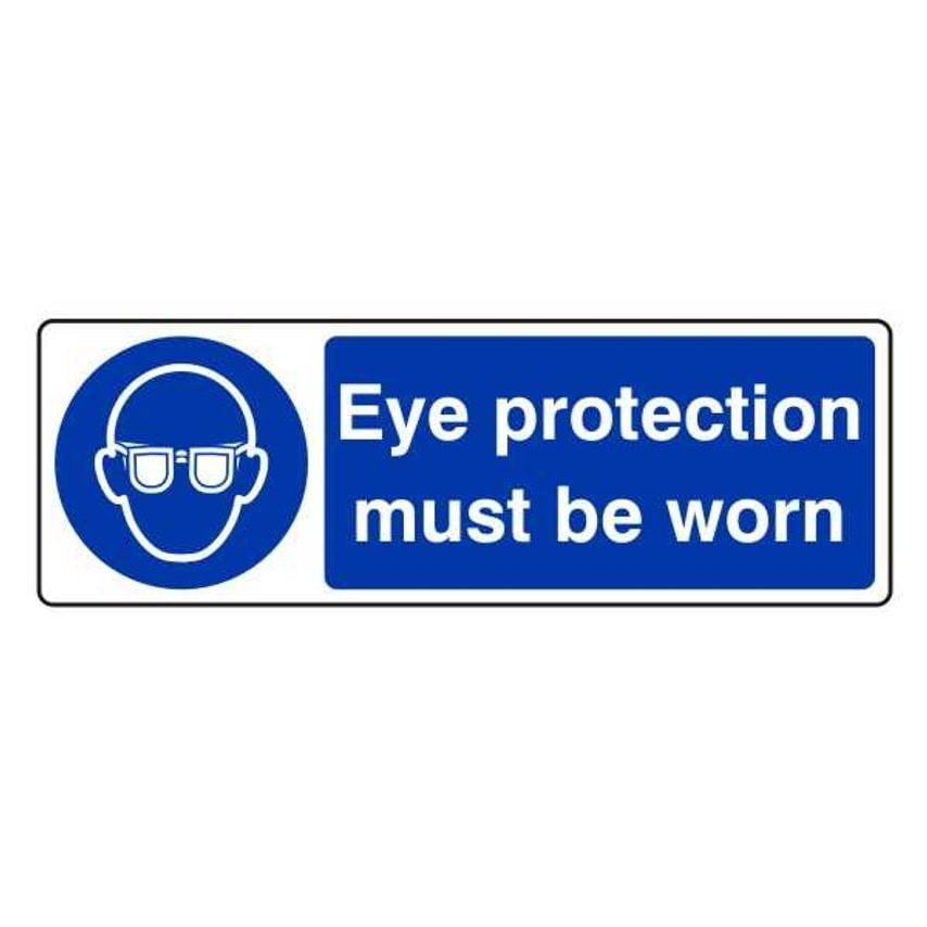 Lasting Impressions Eye Protection Must Be Worn Sign Label