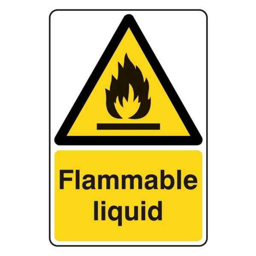 Lasting Impressions Flammable Liquid Sign Label