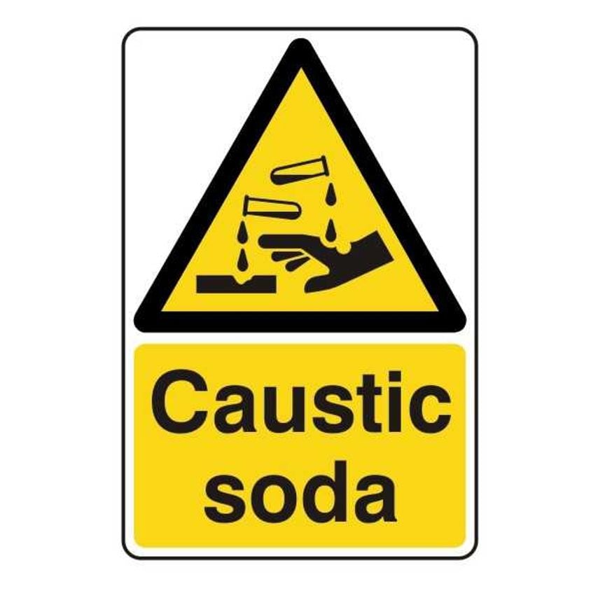 Lasting Impressions Caustic Soda Sign Label - 10306-RP