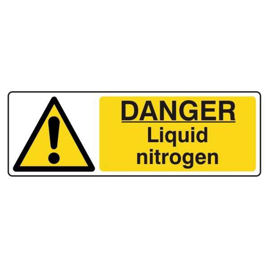 Lasting Impressions Danger - Liquid Nitrogen Sign Label