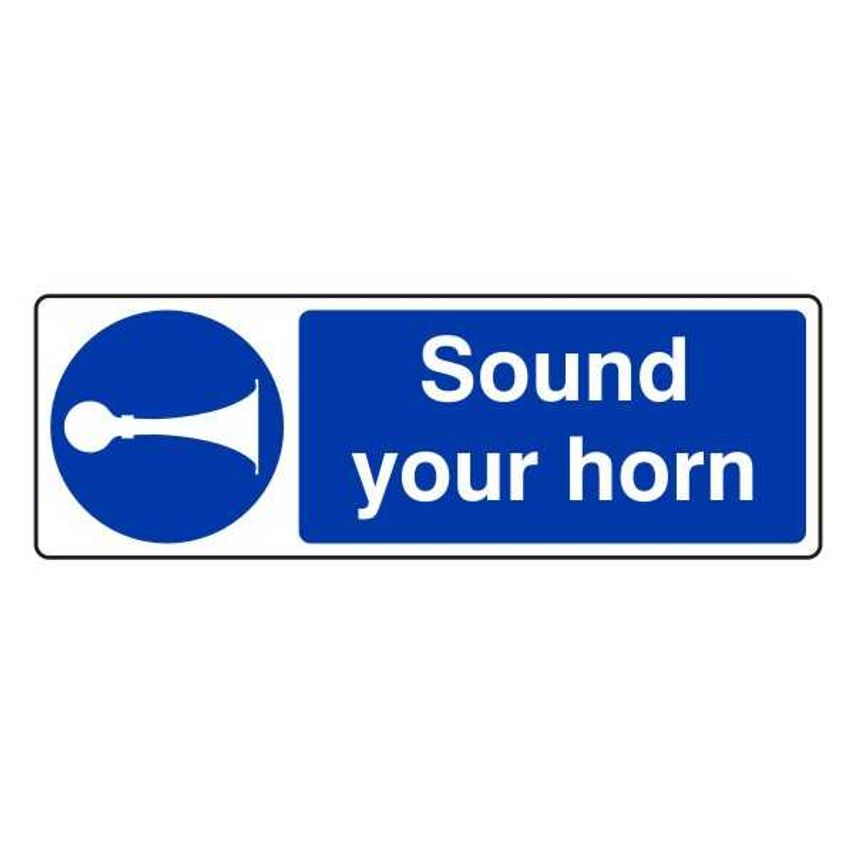Shop Lasting Impressions Sound Your Horn Sign Label Traffic Signs