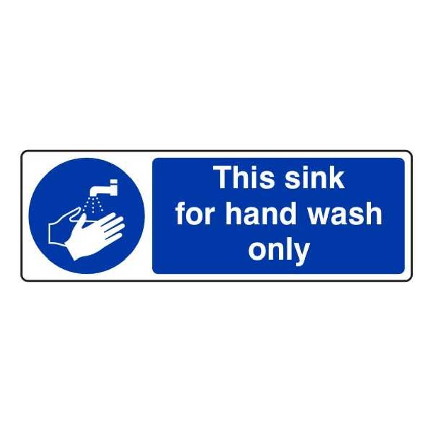 Lasting Impressions This Sink for Hand Wash Only Sign Label