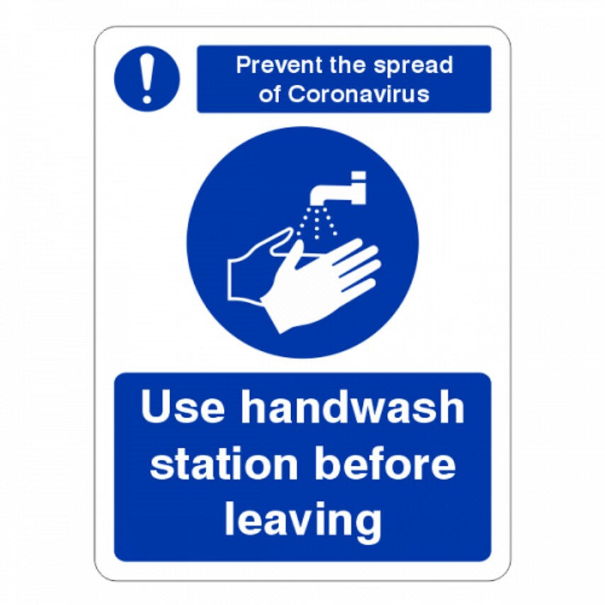 Lasting Impressions Use Handwash Station Leaving Sign S 200 x 300 Sign Label
