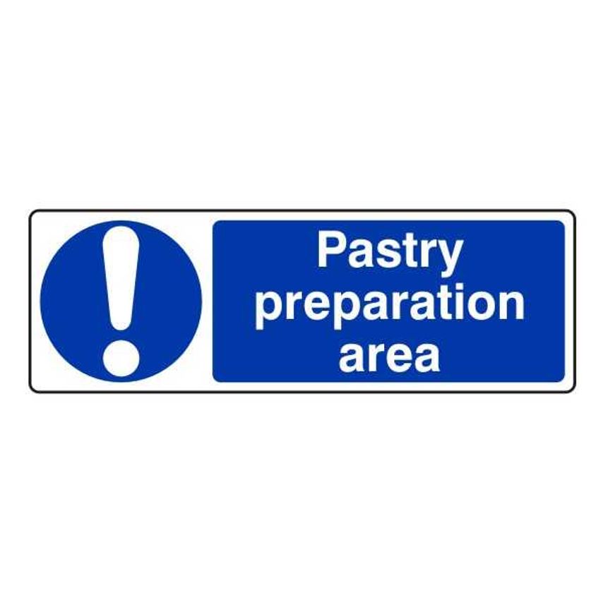 Lasting Impressions Pastry Preparation Area Sign Label
