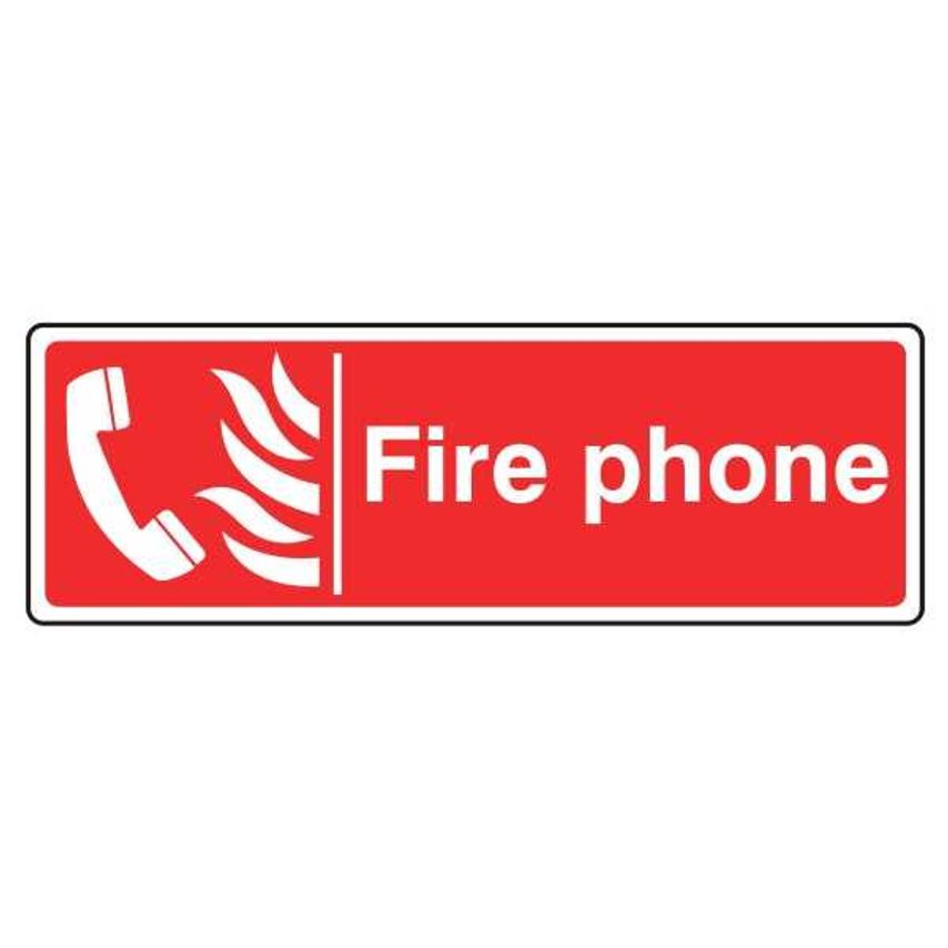 Lasting Impressions Fire Phone Sign Label - P283-PSAV