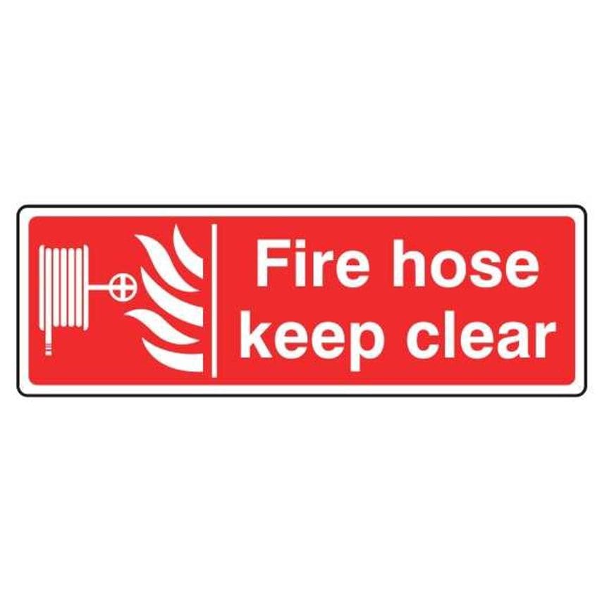 Lasting Impressions Fire Hose - Keep Clear Sign Label