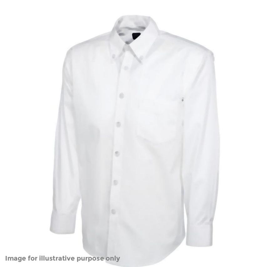 Uneek Mens Poplin Full Sleeve Shirt - 3XL, Navy
