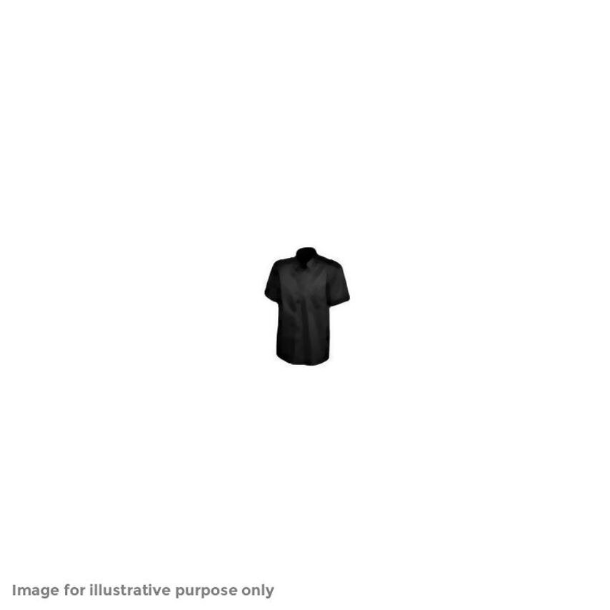 Uneek Oxford Full Sleeve Shirt - Mens - L, Black