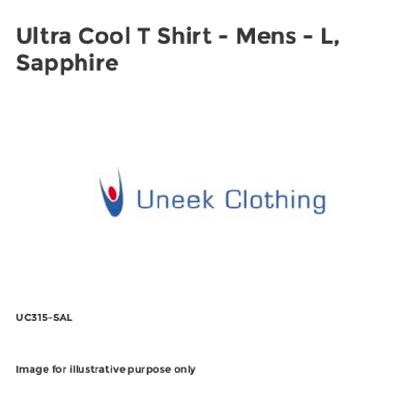 Uneek Ultra Cool T Shirt - Mens - L, Sapphire