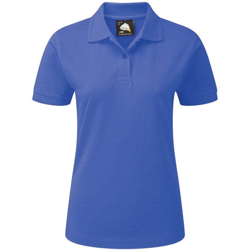ORN Wren, Polo Shirt, Women, Royal Blue, Cotton/Polyester, Short Sleeve, Size 12
