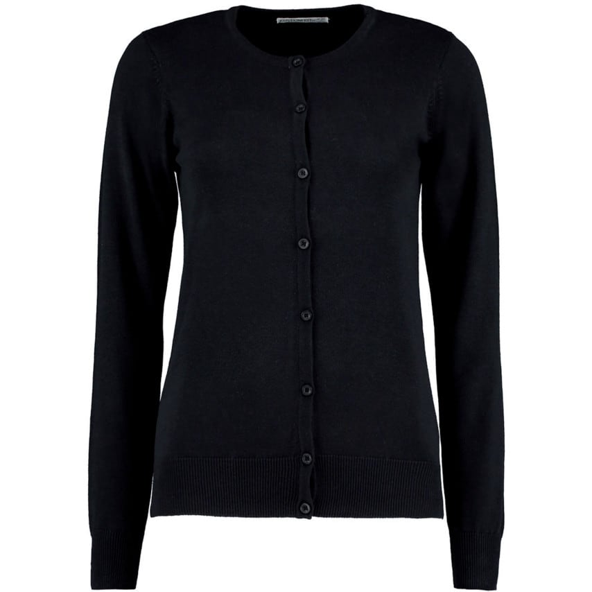 Ladies Arundel Crew Neck Cardigan Black