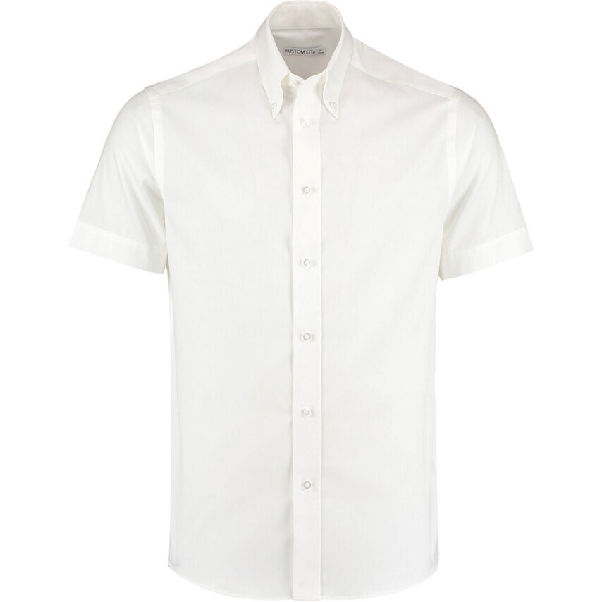 Premium Oxford Shirts Short Sleeve White