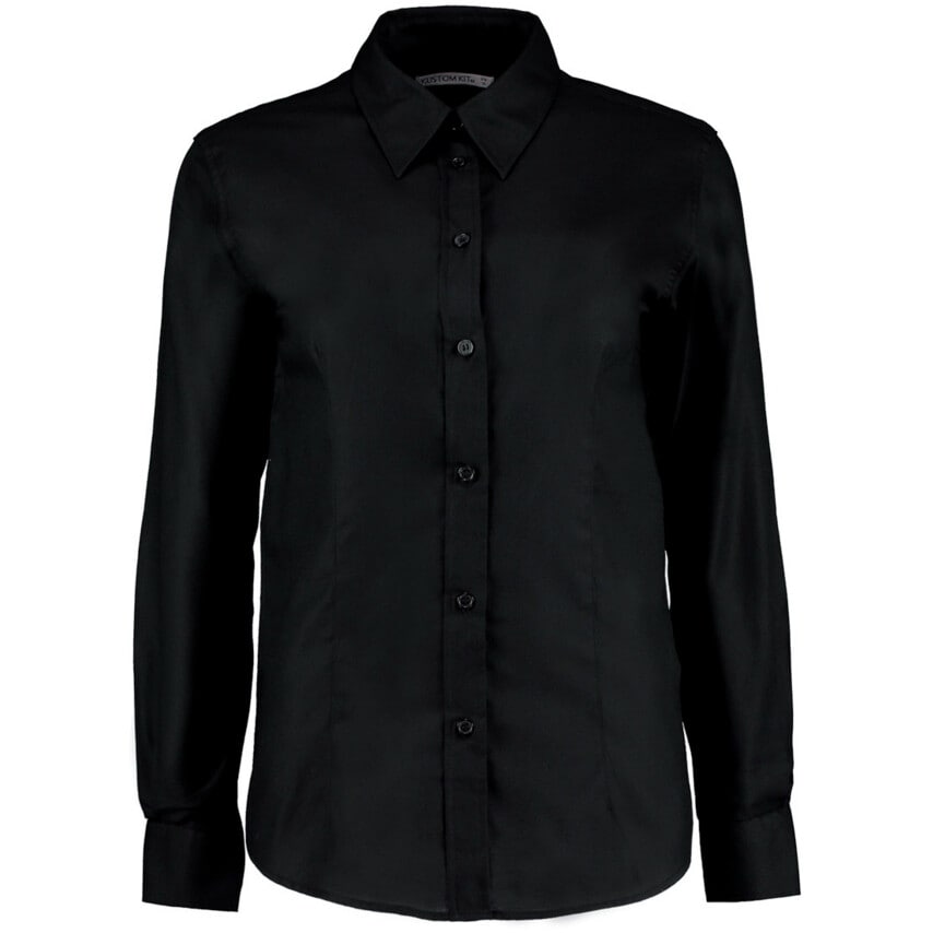 Kustom Kit KK361 L/S Black Ladies Oxford Shirt Size 16- you get 6