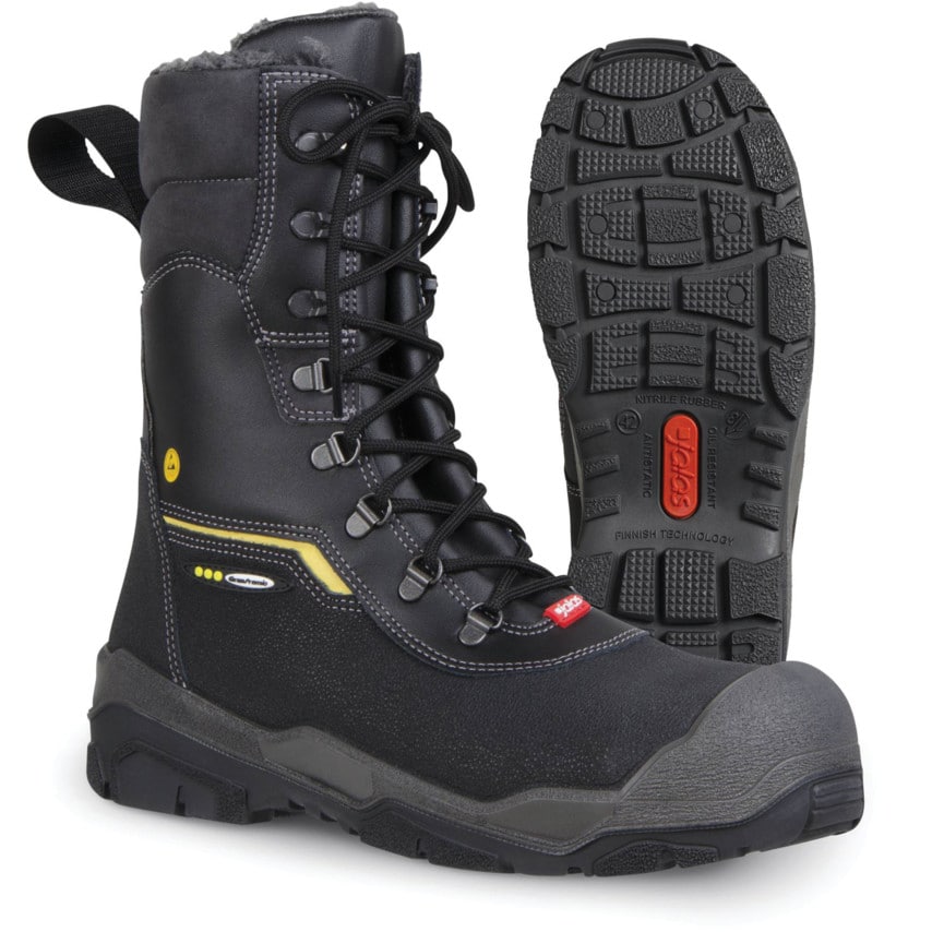 Ejendals Jalas 1808 Ice Track S3, SRC, Ci, HRO Boot Black SZ-39 UK-5.5