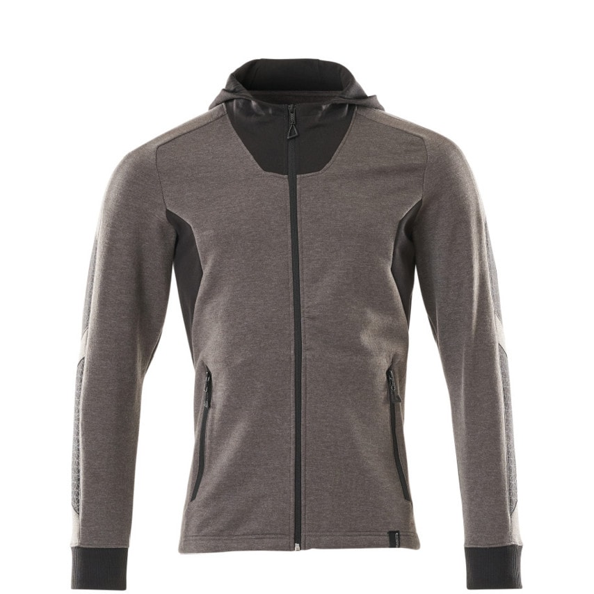 Mascot Accelerate Hoodie with Zipper Dark Anthracite/Black (2XL (1 Pcs.))