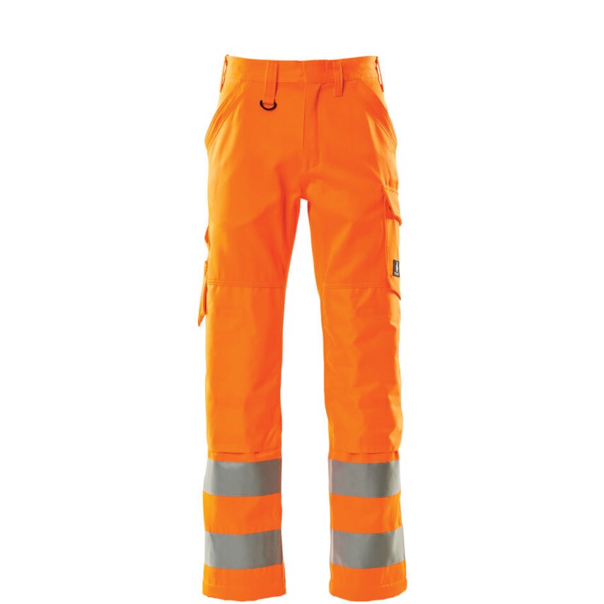Mascot Geraldton Trousers with Kneepad Pockets Hi-Vis Orange (L35W46.5)
