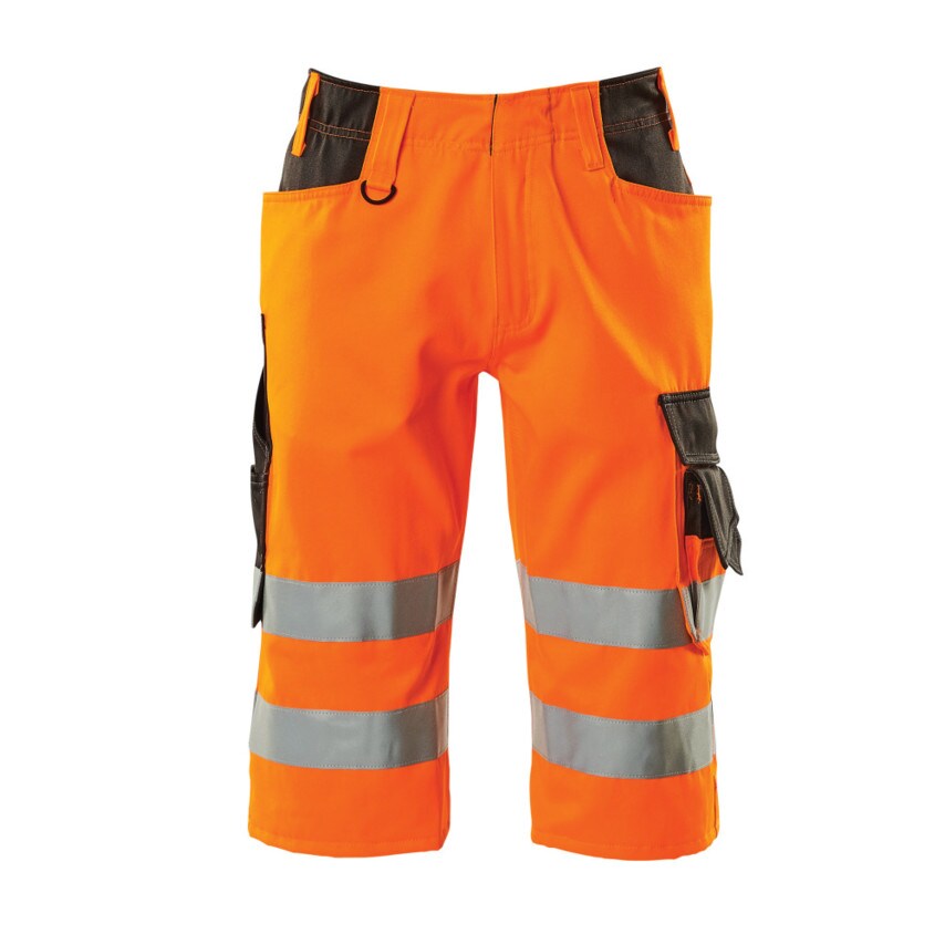 Mascot Luton Shorts, Long Hi-Visorange/Dark Anthracite (W36.5)