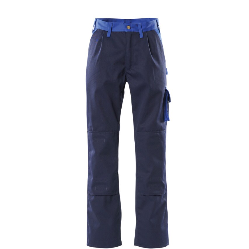 Mascot Torino Trousers with Kneepad Pockets Navy/Royal (L32W28)
