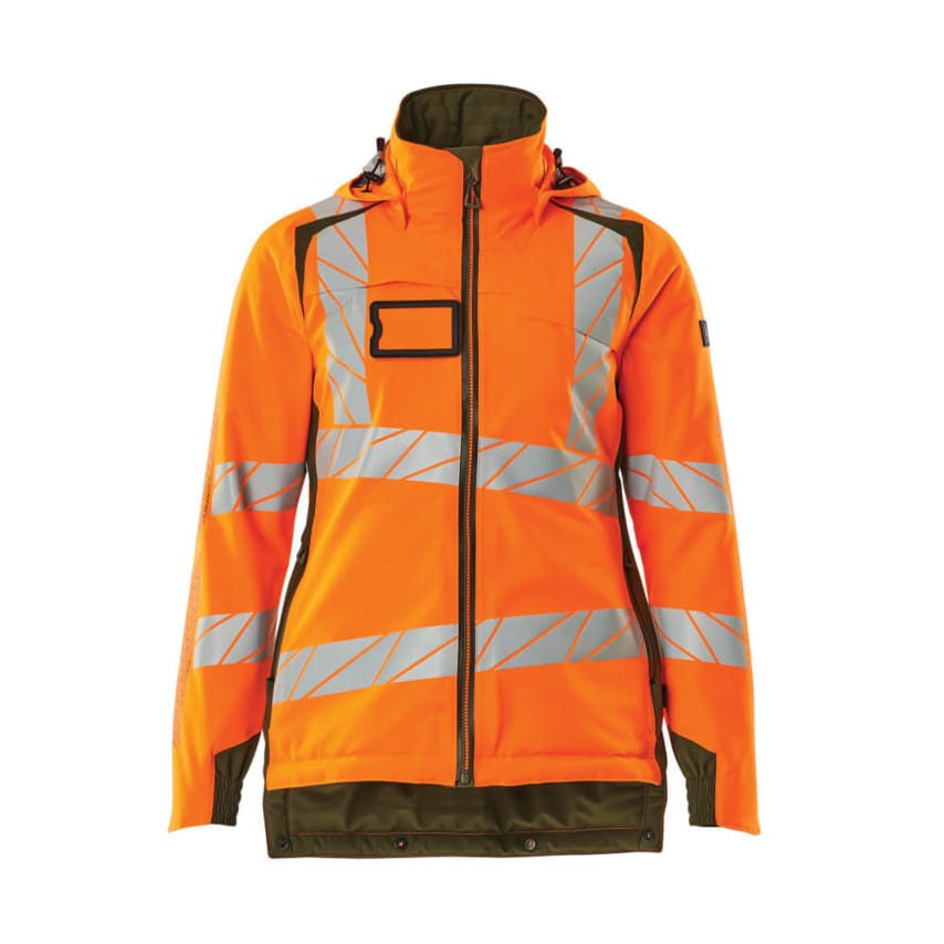 Mascot Accelerate Safe Winter Jacket Hi-Vis Orange/Mossgreen (XS)