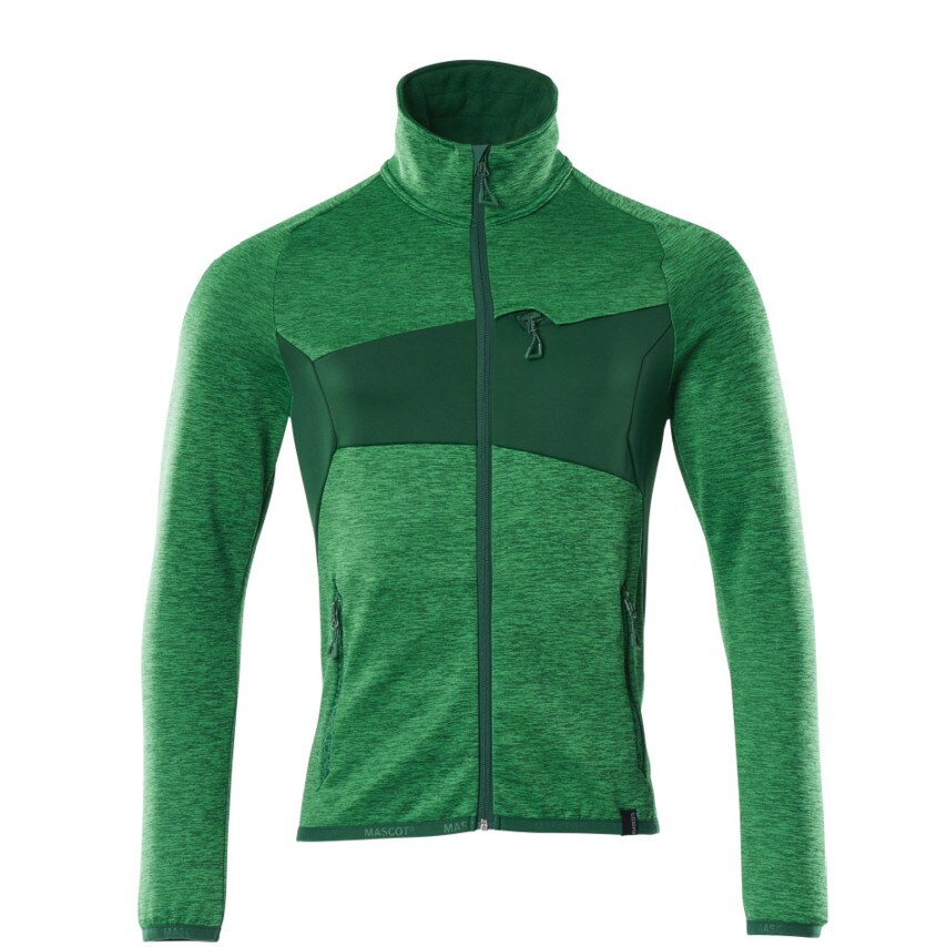 Mascot Accelerate Fleece Jumper with Zipper Grassgreen/Green (XL) - MSC9629098P