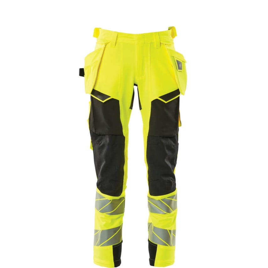 Mascot Accelerate Safe Trousers with Holster Pocketshi-Vis Yellow/Black (L35W42.