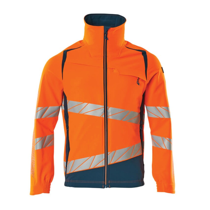 Mascot Accelerate Safe Jacket Hi-Vis Orange/Darkpetroleum (S)